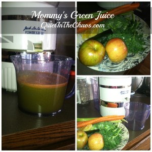 Mommy's Green juice Recipe *Quiet in the Chaos*