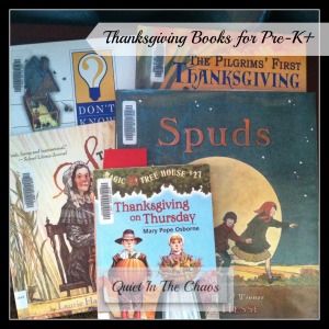 Thanksgiving Books for Pre-K +