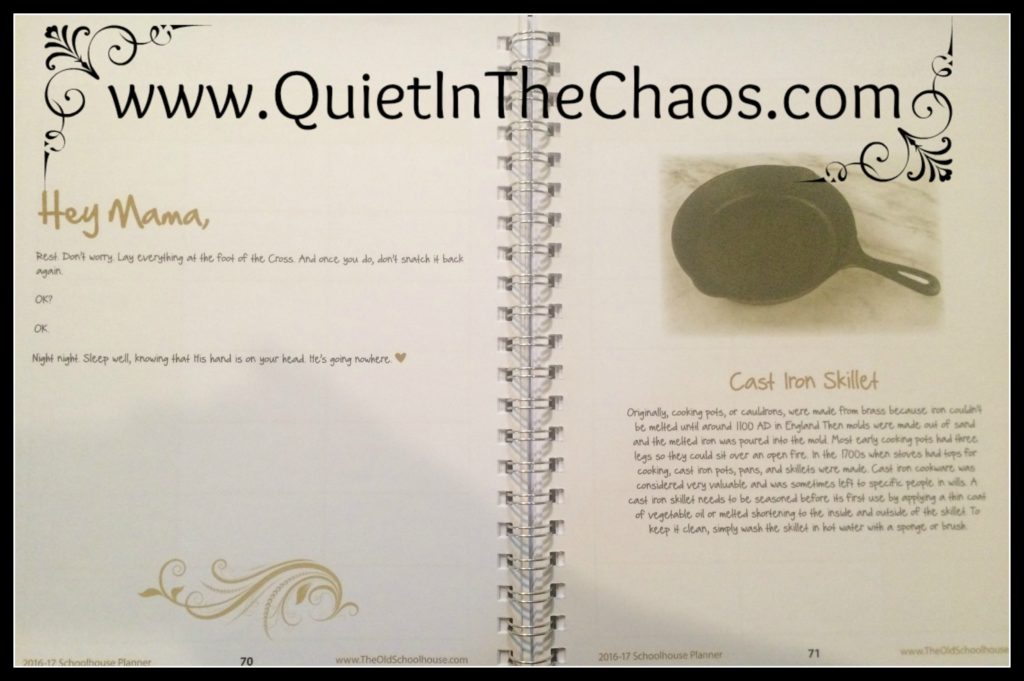 Historical Pages Hey Mama! TOS Planner