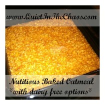 baked oatmeal dairy alternative ingredients