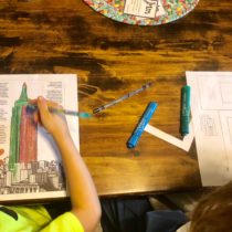 Lap Pak Projects while listening to history audio