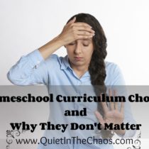 Why Curriculum Choices Dont Matter