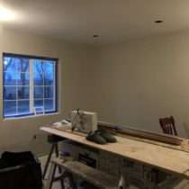 Mudroom Wall Paint {garage conversion}